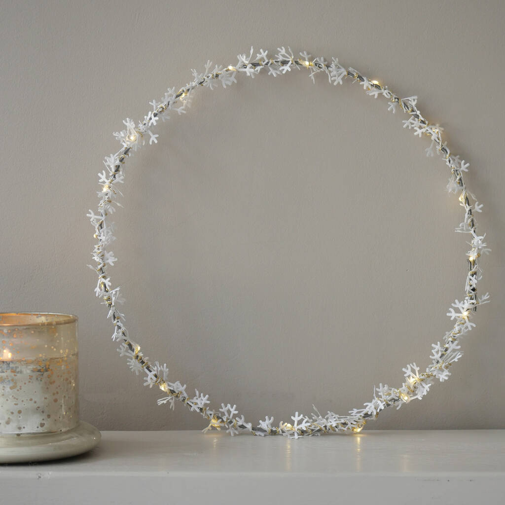 Snowflake Light Up Wreath, 1 of 6