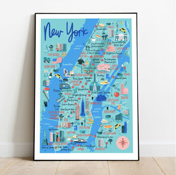 New York Map Art Print, 2 of 5