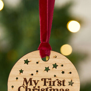 Personalised 'I Believe' Christmas Wooden Decoration, 3 of 4
