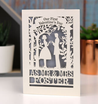 Personalised Couple First Valentine's Card, 3 of 4
