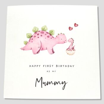 1st Birthday Card As My Mummy, 2 of 3