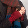 Womens Handmade Soft Wool Wrist Warmers Autumn Colours, thumbnail 5 of 8