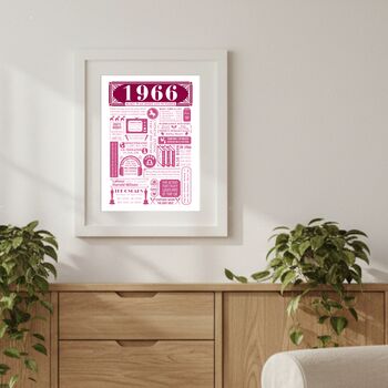 1966 Personalised 60th Birthday Fact Poster, 7 of 9