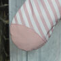Personalised Pink Stripe Stag Christmas Stocking, thumbnail 5 of 5