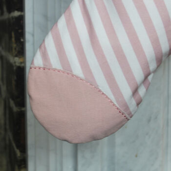 Personalised Pink Stripe Stag Christmas Stocking, 5 of 5