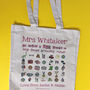 Personalised Growing Minds Teacher Bag, thumbnail 8 of 9