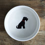 Black Schnauzer Dog Bowl, thumbnail 4 of 5