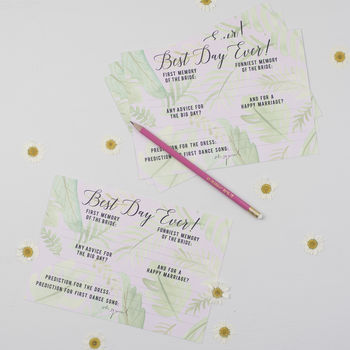 Tropical Palm Hen Party Advice Cards, 2 of 2