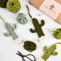 Make Your Own Mini Macrame Cactus Craft Kit In Willow, thumbnail 3 of 6