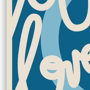 Bloody Love, Poster Print, Kitchen Wall Art, Wall Art Print, Fun Typography Print, Colourful Art, Home Decor, A5, A4, A3, A2, A1, 3 of 8