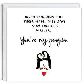 You're My Penguin Anniversary Card, 3 of 3