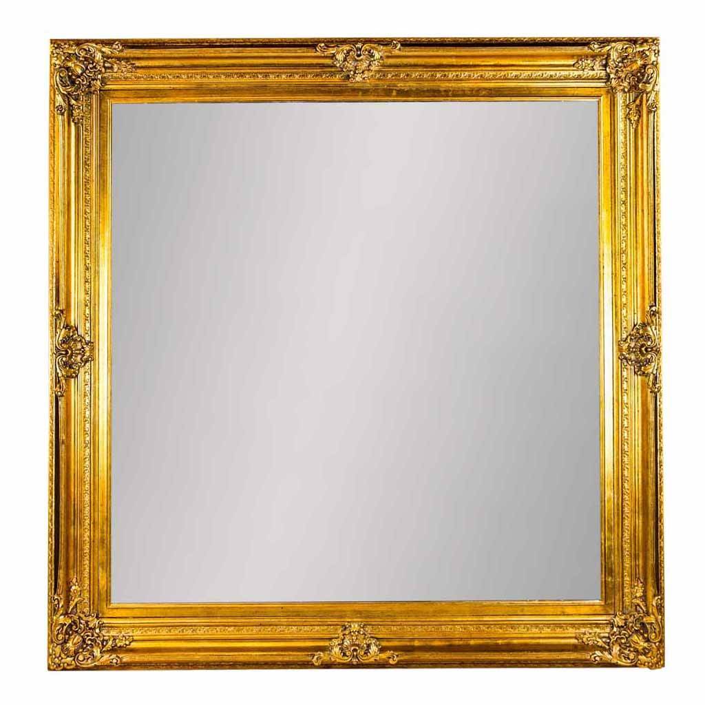 Extra Large Square Ornate Mirror In Gold By Out There Interiors
