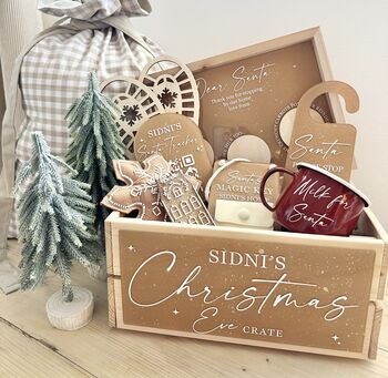 Personalised Christmas Eve Wooden Crate, 2 of 7