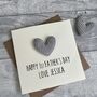 Personalised Heart Happy First Father's Day Card, thumbnail 1 of 5
