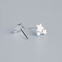 Sterling Silver Star Cluster Stud Earrings, thumbnail 4 of 6