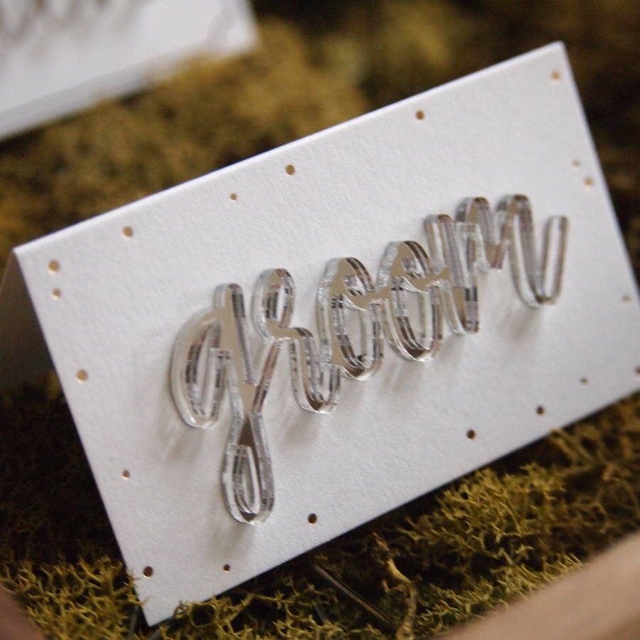 Laser Cut Name Place Cards By 315press