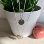 Handmade Sterling Silver Disc Necklace, thumbnail 2 of 4