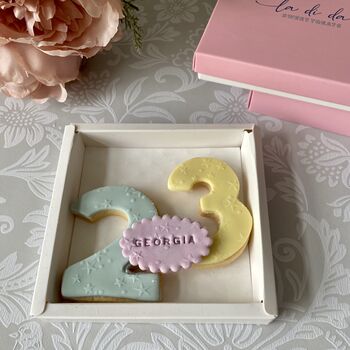 Milestone Personalised Letterbox Vanilla Cookie, 8 of 12