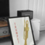 Trumpet Print | Instrument Music Poster, thumbnail 3 of 10