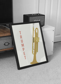 Trumpet Print | Instrument Music Poster, 3 of 10