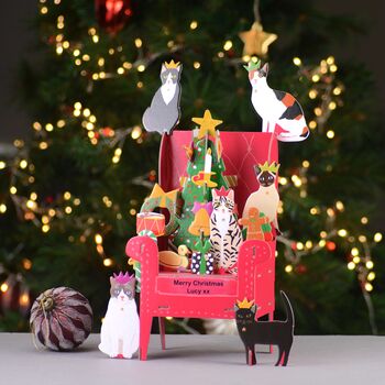 Personalised Christmas Cat Advent Calendar, 5 of 5