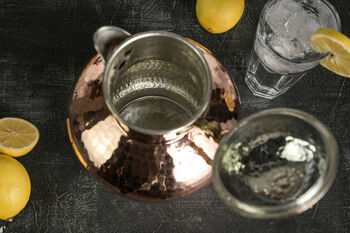 Heavy Duty Hammered Copper Jug Pitcher, 3 of 3