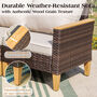 199.1cm Wide L Shaped Premium All Weather Wicker Sofa, thumbnail 9 of 10