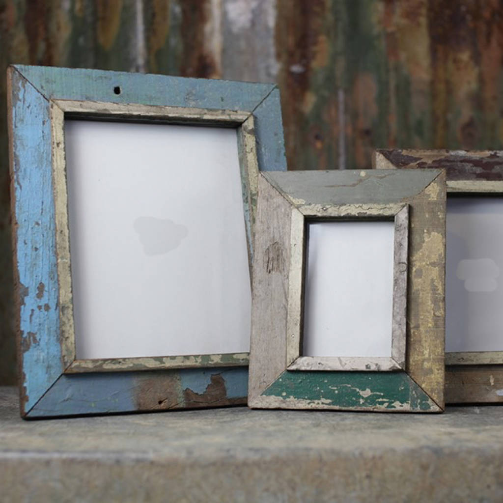 Reclaimed Wood Photo Frame  By All Things Brighton 