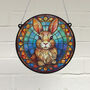 Rabbit Stained Glass Effect Suncatcher, thumbnail 1 of 6