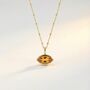 Siren’s Teardrop Sunset Citrine Necklace Gold Or Silver, thumbnail 4 of 4