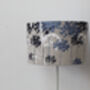 Botanical Lampshade In White, Navy And Pale Blue, thumbnail 3 of 4