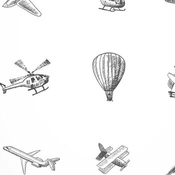 Children’s Personalised Flying Machines Art Print, 8 of 12