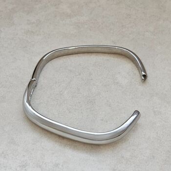 Square Bangle Silver, 6 of 8