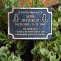 Personalised Brass Dog Or Cat Memorial Gift Plaque, thumbnail 2 of 4
