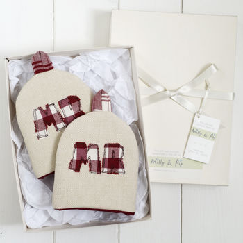 Personalised Mr And Mr Egg Cosies Gift, 11 of 11