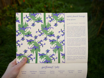 Welsh Language Herbal Calendar 2026, 5 of 8