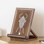 Helmsley Elegant Wood Inlay Stand For iPad And Cookbook, thumbnail 1 of 8