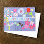 Mini Flowery Birthday Card, thumbnail 1 of 5