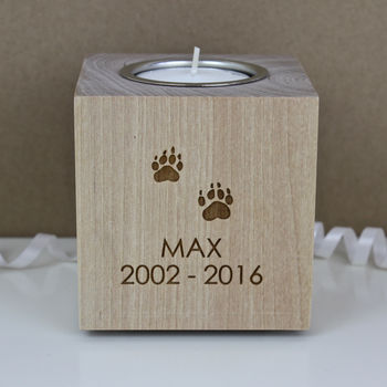 Pet Memorial Tea Light Candle Holder, 3 of 5