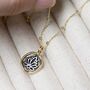 Gold Plated Sterling Silver Lotus Necklace, thumbnail 11 of 12