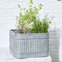Set Of Three Industrial Corrugated Tub Planters, thumbnail 3 of 6