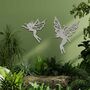 Set Of Two Metal Fairies Fairy Wall Art Decor, thumbnail 5 of 10