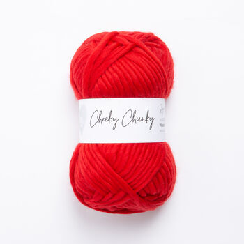 Personalised Cushion Knitting Kit In Red, 9 of 10