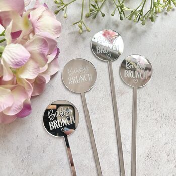 Personalised Acrylic Drink Glass Stirrer, 2 of 3