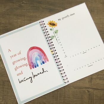 Personalised Memory Book Milestones 1st Year Journal, 8 of 12