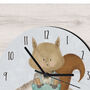 Woodland Themed Squirrel Clock, thumbnail 2 of 3