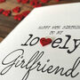 Personalised 18th Birthday Card For Special Girlfriend, Handmade Card, thumbnail 4 of 4