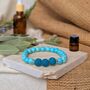 Flow Blue Turquoise Lava Bead Aromatherapy Bracelet, thumbnail 1 of 6