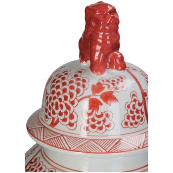 Chinoiserie Ginger Jar Pot And Vase Boxtel Red Porcelain, 2 of 8