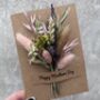Happy Mothers Day Card With Dried Flowers, thumbnail 1 of 4